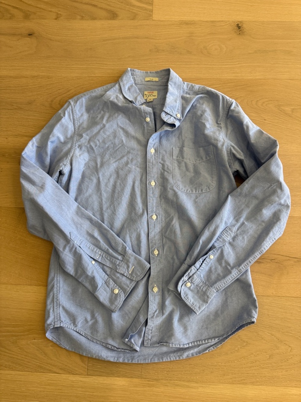 J. Crew Men's Light Blue Oxford Button-Down Shirt
